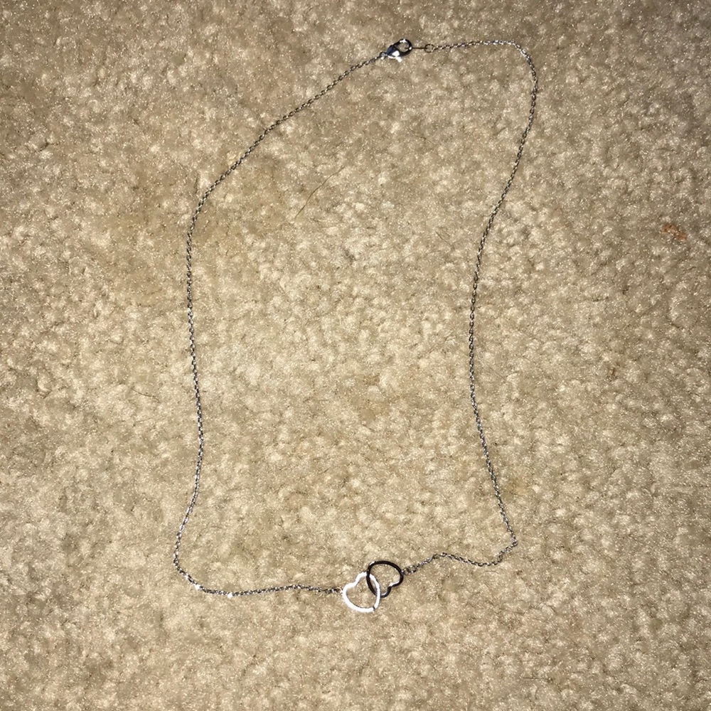 Silver heart necklace from francescas